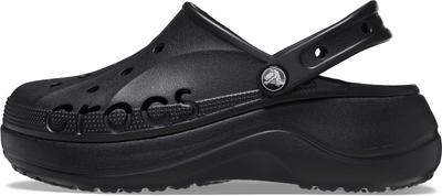 Crocs Baya Platform Clog 23cm Dámske sandále, Čierne,