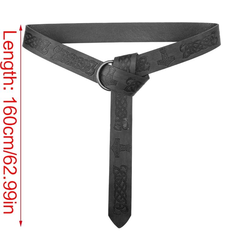 Vintage Embossing Belt Punk Wristband for Dressing Up at Parties and Festivities