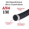 1M/2M/3M/4M/5M AN4 AN6 AN8 AN10 Auto Kraftstoffschlauch Öl Gas Kühlerschlauch Leitung Rohr Schlauch Nylon Edelstahl Geflochten Innen CPE Gummi