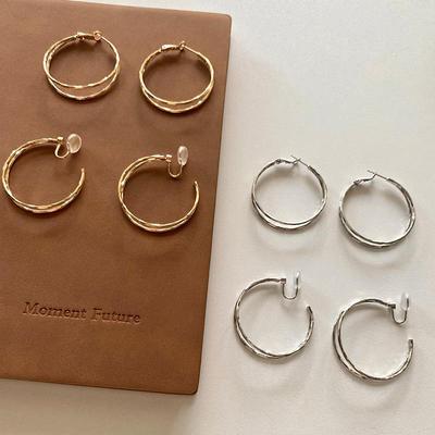 Orecchini a clip minimalisti chic per orecchie non forate, stile europeo-americano, design unico, accessorio moda versatile