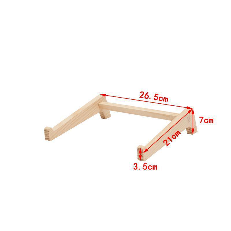 Solid Wood Dual-Use Laptop Stand and Desktop Storage Tray