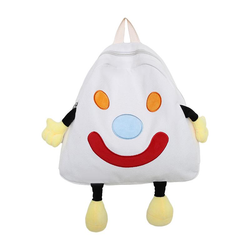 Schoolbag Japanese cute cartoon small schoolbag soft girl girl student canvas backpack female Korean version ugly cute travel backpack