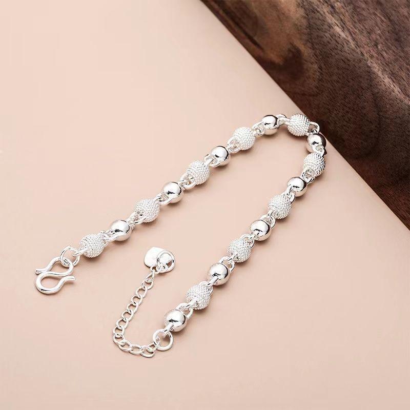 Alloy bracelet, bead bracelet, light bead bracelet, plain style, fashionable and versatile temperament, simple personality