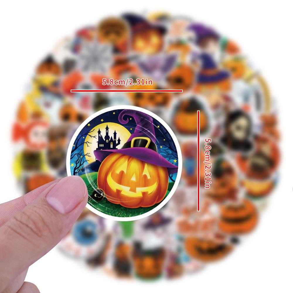 60/110 New Halloween Cartoon Graffiti Stickers Suitcase Notebook Decoration Stickers