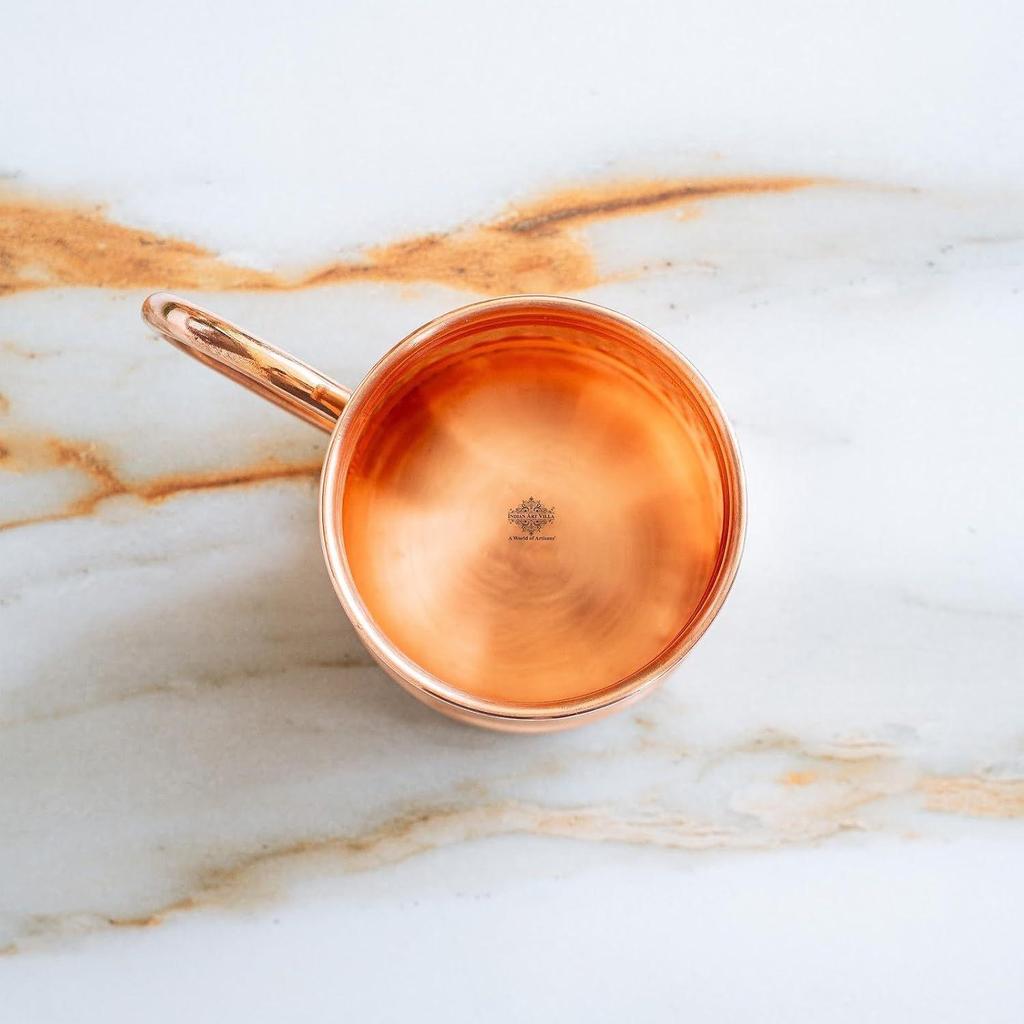 Hammered Pure Copper Big Moscow Mule Mug Cup, Drinkware & Barware, Hotel Restaurant, 600 ML