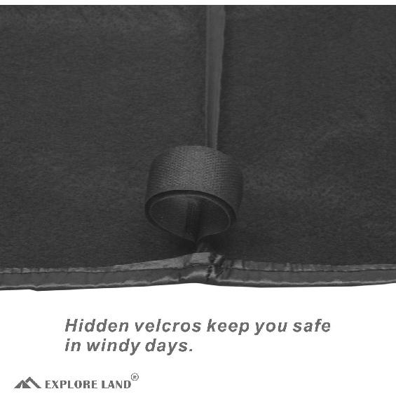 Explore Land Waterproof Electric Tongue Jack Cover, RV Camper Power Trailer Jack Protector Size 9L X 4W X 18H Inch