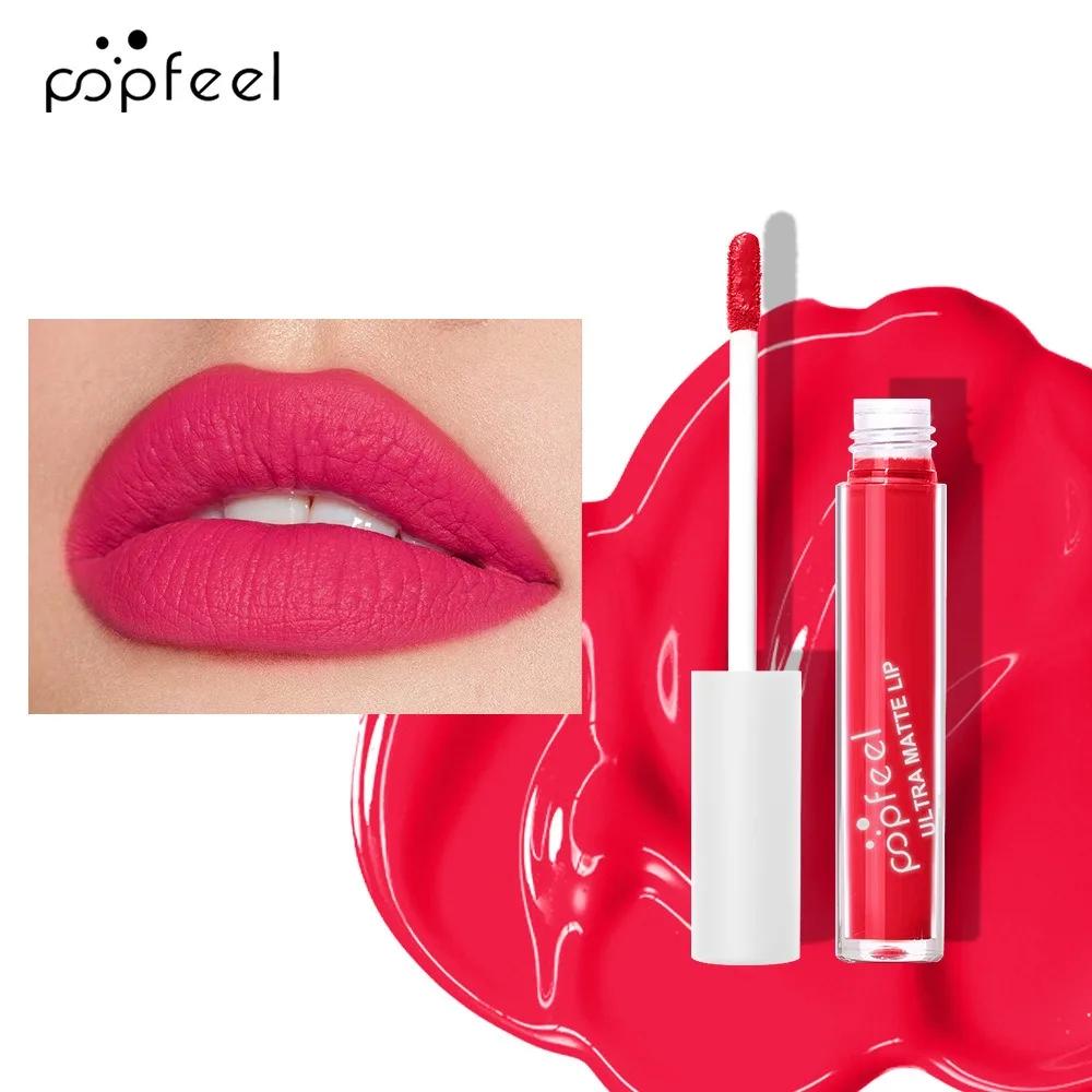 High-Pigment Ultra Matte Mist Lip Gloss Long-lasting Waterproof Moisturizing Velvet Lip Glaze Natural Healthy Lipstick Cosmetics