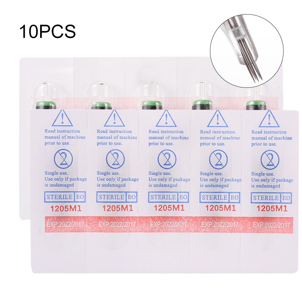 10pcs Disposable Semi Permanent Makeup Tattoo Cartridge Needles RL RM M1 RS for Makeup Machine