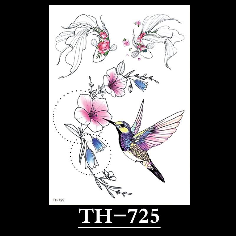 Flower Tattoo Sticker, Small Flower Tattoo Sticker, Tattoo Sticker Waterproof And Sweat-Proof Tattoo