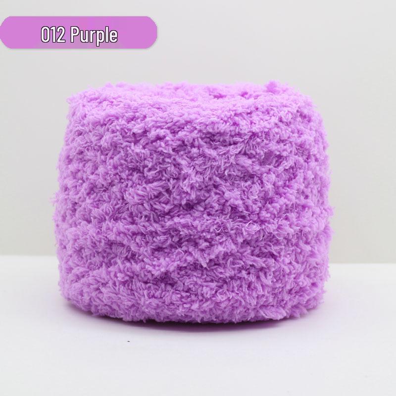 Medium-Thick Three-Strand Coral Velvet Ice Silk Plush Yarn for Hand-Knitted Baby Scarves & Vests