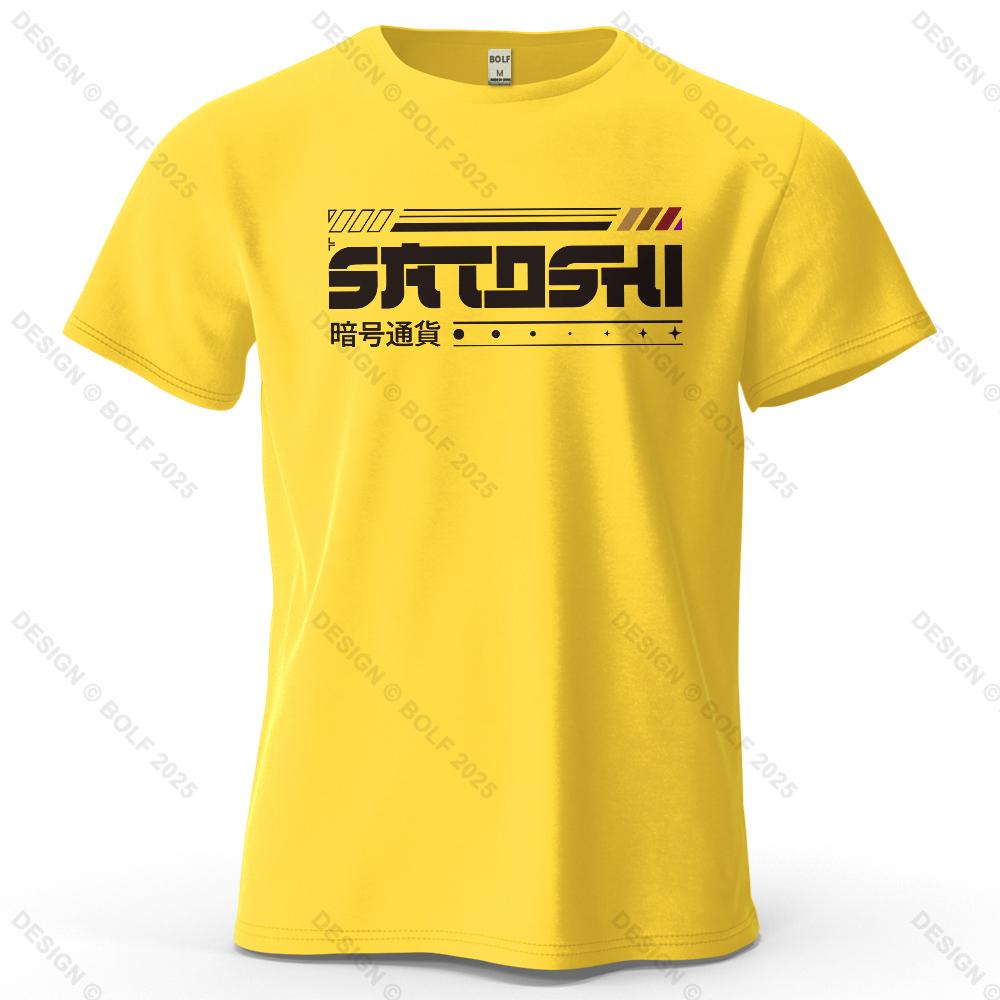 

S5XL Satoshi And Crypto Printed Mens TShirt 100 Cotton Oversized Tech Theme Outfits Graphic Tops Tees Streetwear 4XL