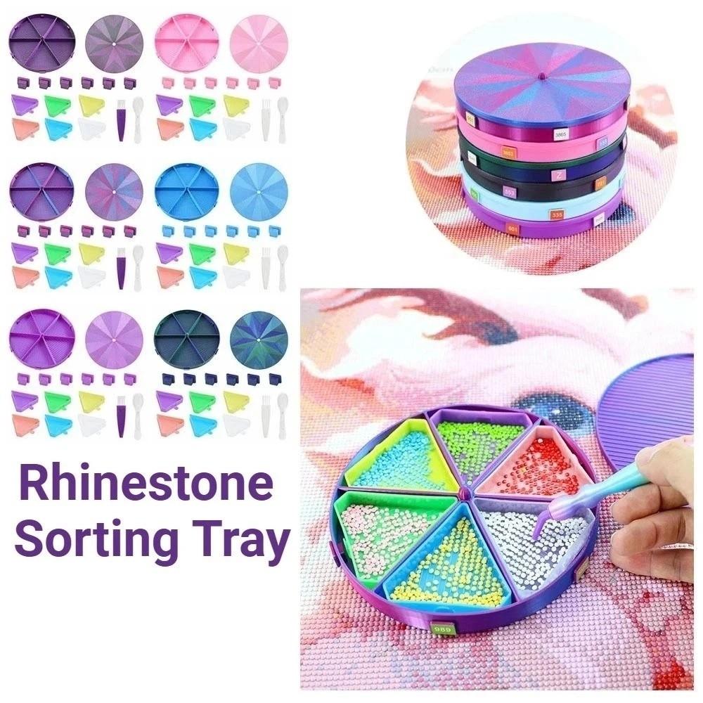with Lid Rhinestone Sorting Tray Multi-Color Beads Tray Organizer Art