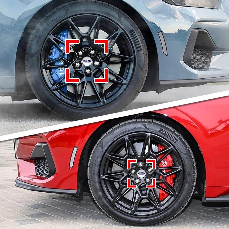 New 2026 Car Sticker Hot For Ford New 4pcs 56mm 60mm 65mm Car Styling Wheel Center Hub Caps Stickers Badge For Ford Fiesta Monde