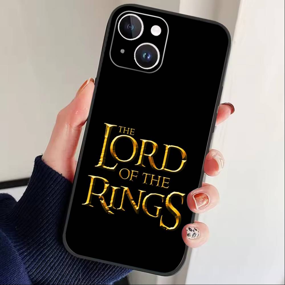 

Lord of the Rings Map Logo Phone Case For iPhone 16,15,14,13,12,17,Pro Max,Plus Silicone Black Case iPhone11PROMAX