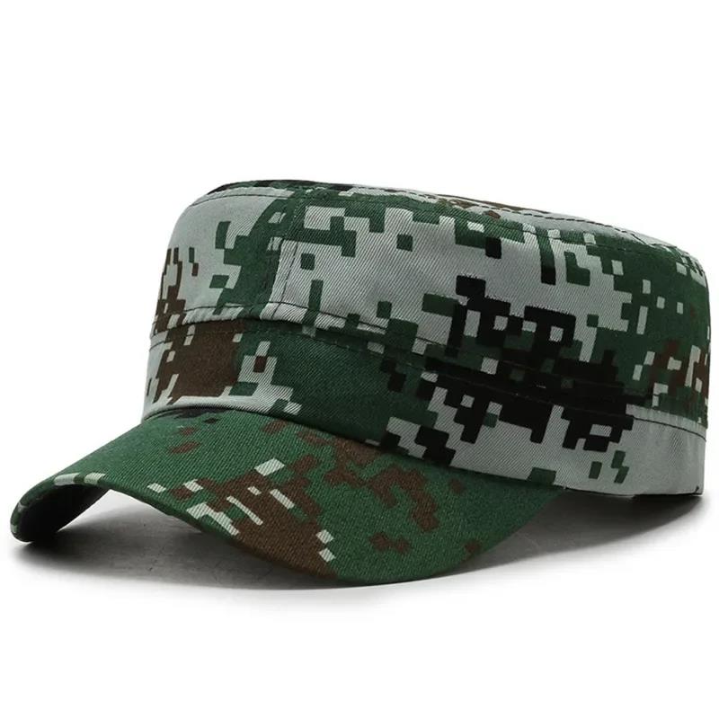 Classic Summer Flat Cap - Men's Breathable Outdoor Sport Hat Vintage Soldier Style Adjustable Sun Hat