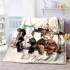 Cow Personalized Text Blanket Cozy Personalized Blanket Durable Comfort Perfect for Livingroom Living Room Chair Picnics Four Seasons Universal