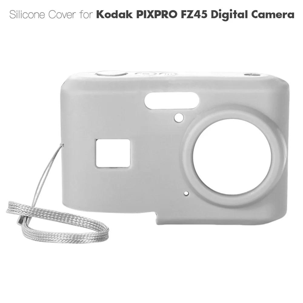 For KODAK PIXPRO FZ45 FZ55 Soft Silicone Protective Case with Lanyard Slim Fit Camera Bag Camera Sleeve Camera Accessories