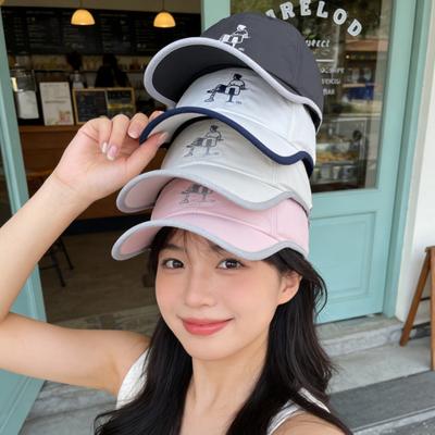 Summer Women'S Quick-Drying Baseball Cap Embroidered Thin Sunshade And Sun Protection Peaked Cap Outdoor Sports Men'S Sun Hat