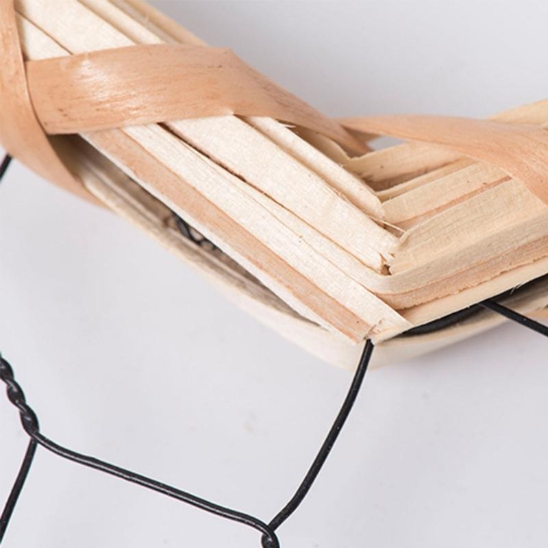 Handgefertigte Gewebte Rattan Bilderrahmen, Stern Bilderhalter Heimdekoration für 4x6 Foto, Beige zum Verschenken
