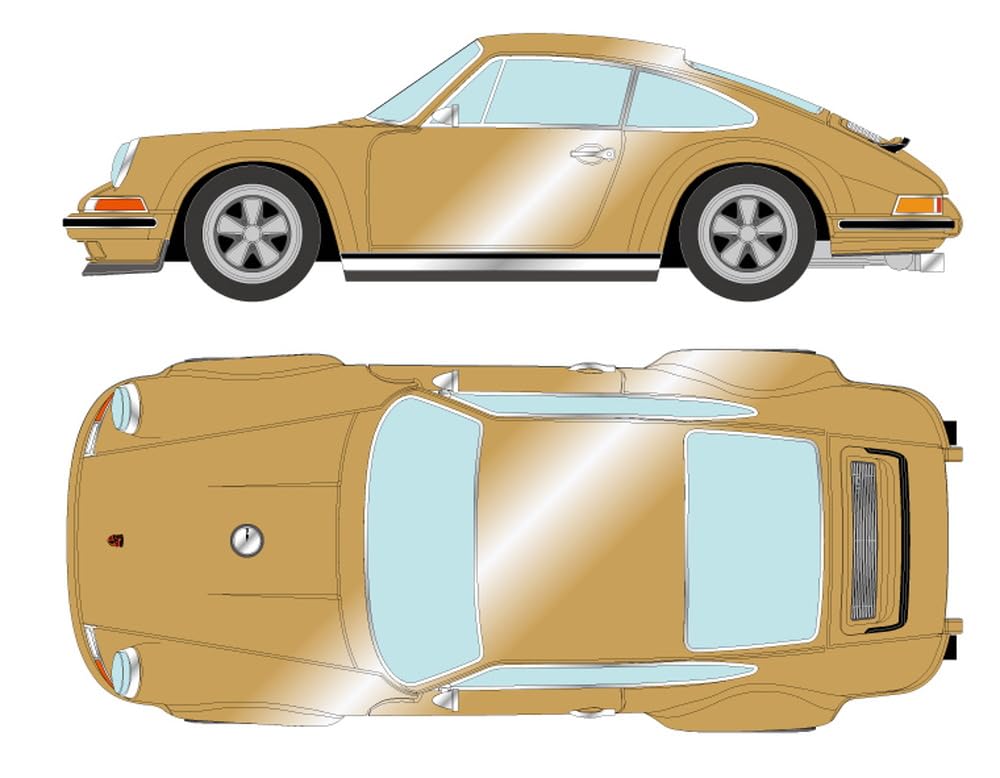 

Макияж EIDOLON Singer 911 Купе Золотой Готовое изделие 1/18 (964)