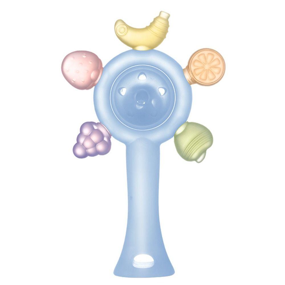 Safe Silicone Teether Candy Color Sensory Toys Cute Teething Ring Nursing