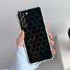 Phone Case For Samsung Galaxy S26 S25 S24 S23 S22 Ultra S20 S21 FE 5G Plus Soft Clear Cover Honeycomb Pattern
