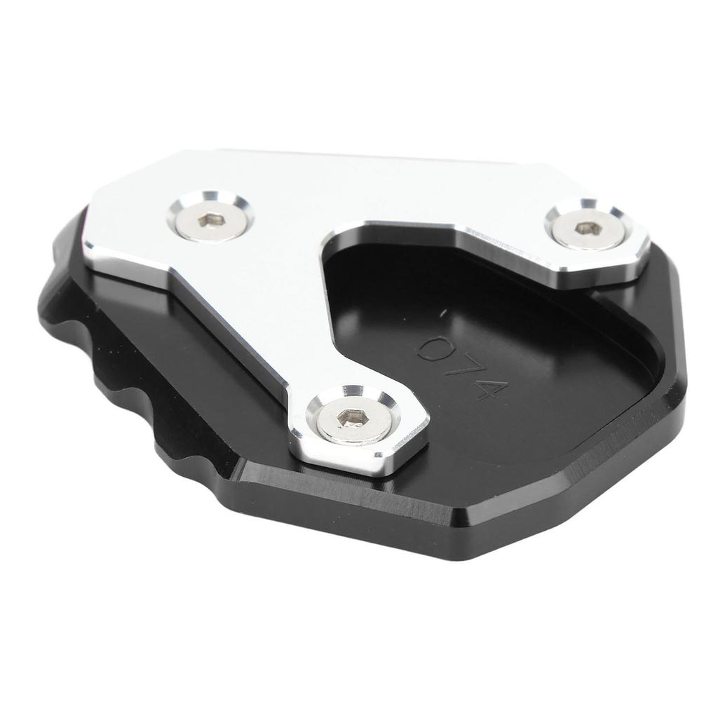 Motorcycle Kickstand Enlarger Aluminium Alloy Side Stand Extension Plate Pad Replacement for CB500X 2019+(Black )
