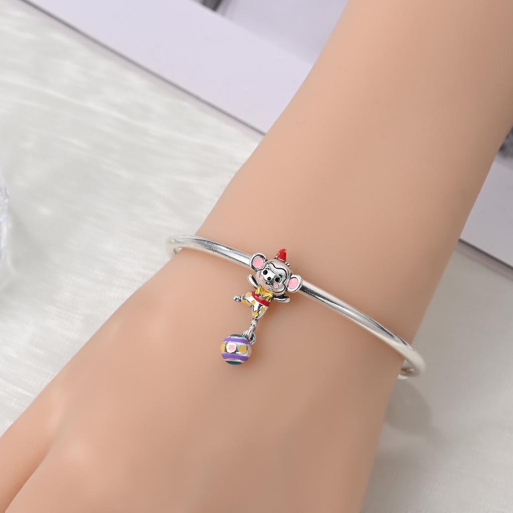 Original Charms Copper Circusmonkey Beads Fit Bracelet Women Jewelry Making Diy Gift