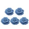 5pz Tessuto di Cotone Denim Coreano Fiori Vestiti Cappelli Decorazione Abito Fiori Accessori per Capelli Fai da Te Scrapbooking Materiali per Artigianato