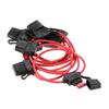 10 Stück DC 12V 40A Standard Flachsicherung Inline Sicherungshalter Spritzwassergeschützt für Auto Motorrad