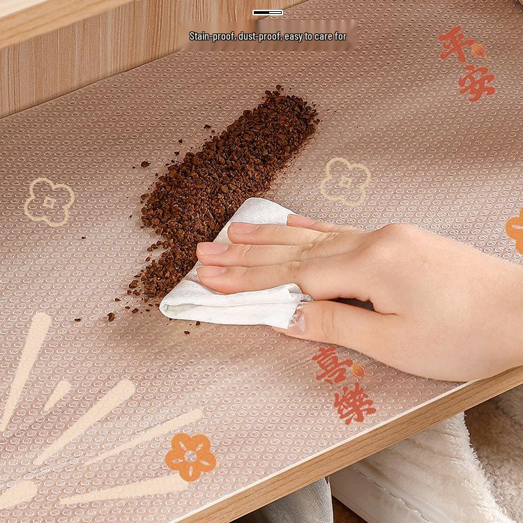 Translucent Waterproof EVA Cabinet & Drawer Mat - Mildew, Oil, and Moisture-proof for Kitchen & Wardrobe