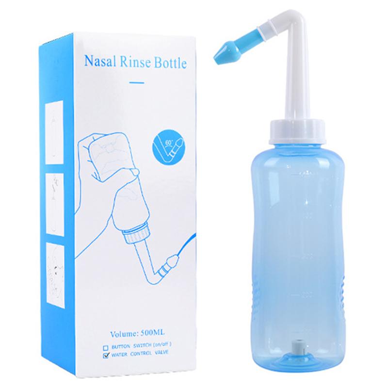 300-500ML Nasal Irrigator Nasal Rinse Bottle Nasal Wash Cleaner Nose Protector Avoid Allergic Rhinitis Adults Children Neti