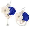 Wedding Chest Wrist Flower Set 2pcs Bridal Groom Bouquet Accessories Elegant DIY