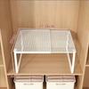 Teleskopischer ausziehbarer Regal-Separator für Kleiderschrank und Schrank zur Aufbewahrungsorganisation