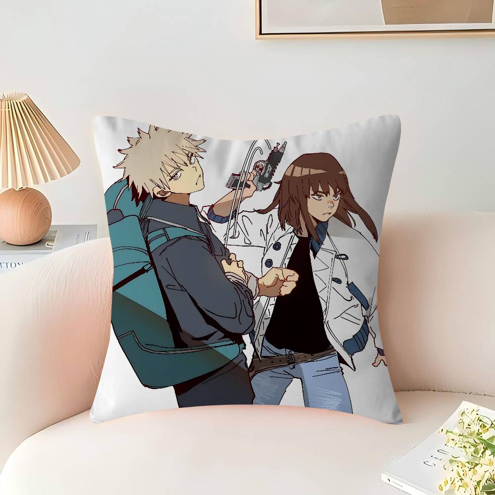 

Anime T-The God Of High Schoo Cushion Cover 30x50 Polyester Sofa Cushions Decorative Throw Pillows Home Decoration Pillowcover 16x16Inch