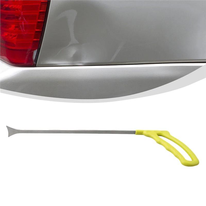 A96I-Car Paintless Dent Repair Tools Crowbar Bar Push Rod Hooks Automotive Hand Tools Silver Universal- Fits 21Cm