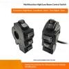 4-in-1 Elektrisches Fahrrad Scheinwerfer Schalter 9 Pin Blinker Hupe für Pendler E-Bike Roller Zubehör