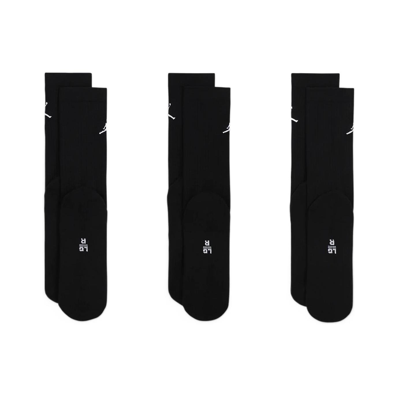 Air Jordan Everyday Crew Socks (3 Pair) Men s DX9632-010 M