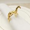 6Pcs Napkin Buckle Animal Shape Decorative Alloy Wedding Horse Napkin Ring Decor Accessories