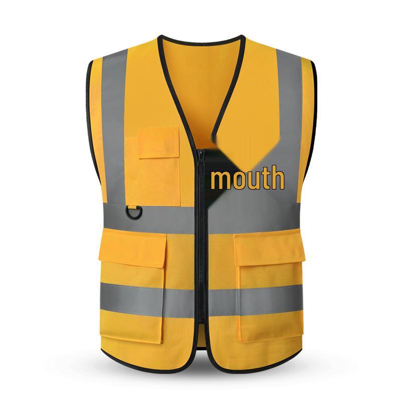 Reflective Vest for Sanitation, Gardening, Traffic, Construction, and Takeaway