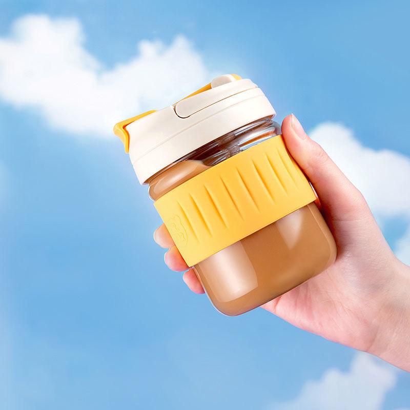 

Чашка для воды, термостойкая кофейная чашка, женская, простая, милая, летняя, компактная, портативная, Ins Wind, летняя пластиковая соломенная чашка 360ml