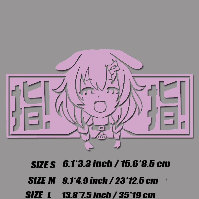 Korone Inugami decal,JAPANESE style decal,anime decal,high quality sticker for cars windows !For a Unique look!