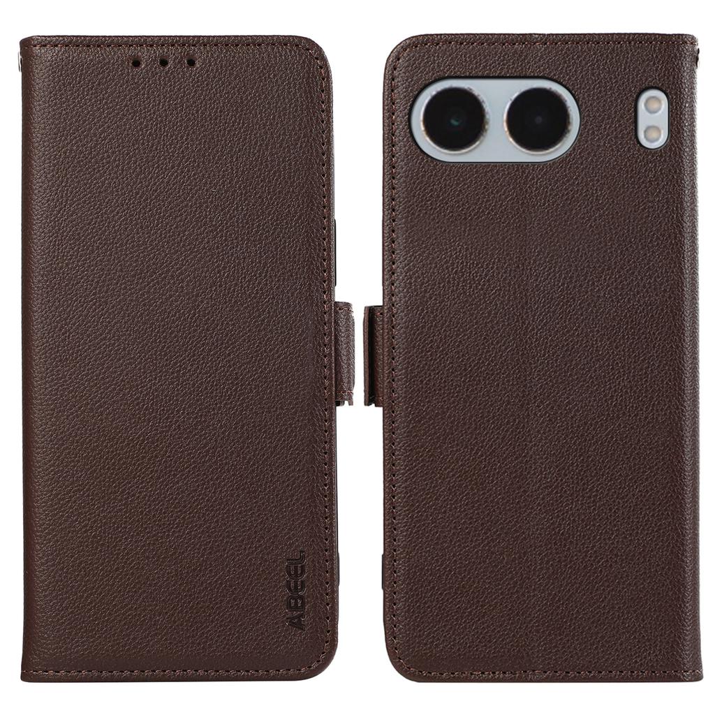 ABEEL For OnePlus Nord 4 Case Litchi Texture Leather RFID Blocking Phone Cover