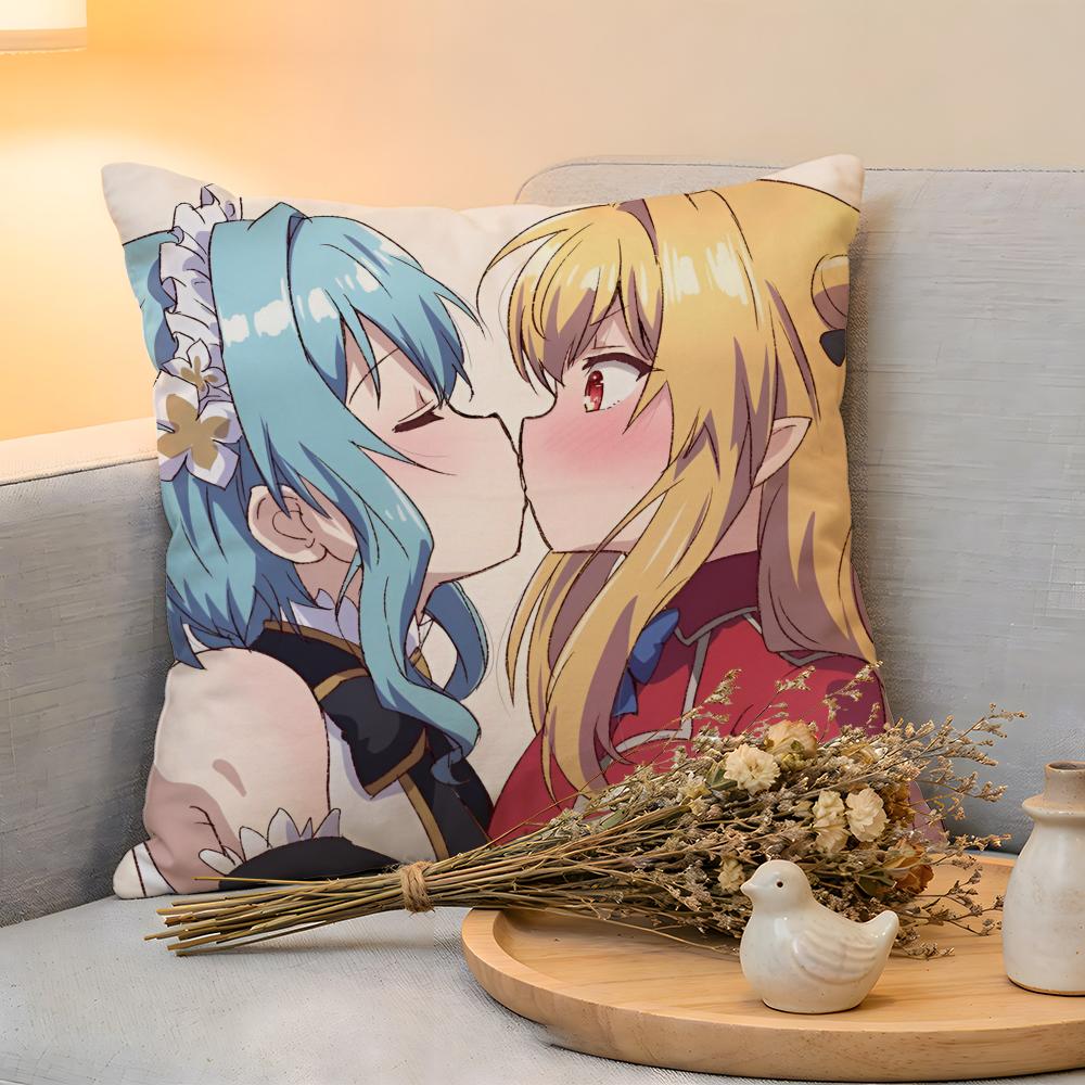 

Cushion Cover Linen SkinFriendly Soft Decorative Case For Sofa Home Decor Hikikomari Kyuuketsuki No Monmon Pillow cover 30x30 cm