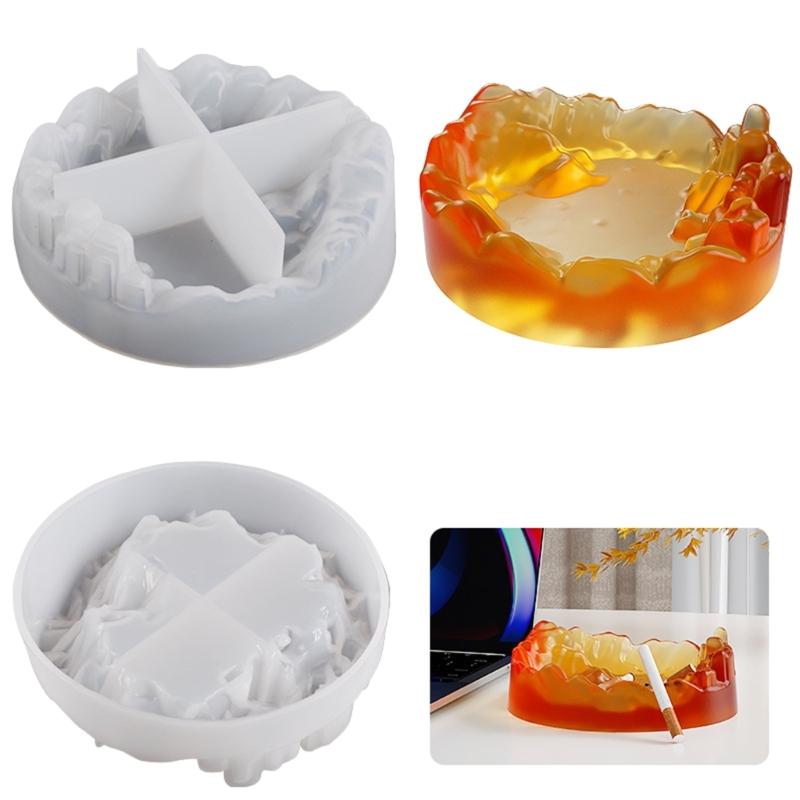Ashtray Resin Mold,Cluster Crystal Ashtray Mold Jewelry Box Silicone Mold,Resin Casting Epoxy Mold for Home Decorations