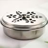 High Quality 1PCS Stainless Steel Mosquito Coil Holder Teeth And Hollow Lid