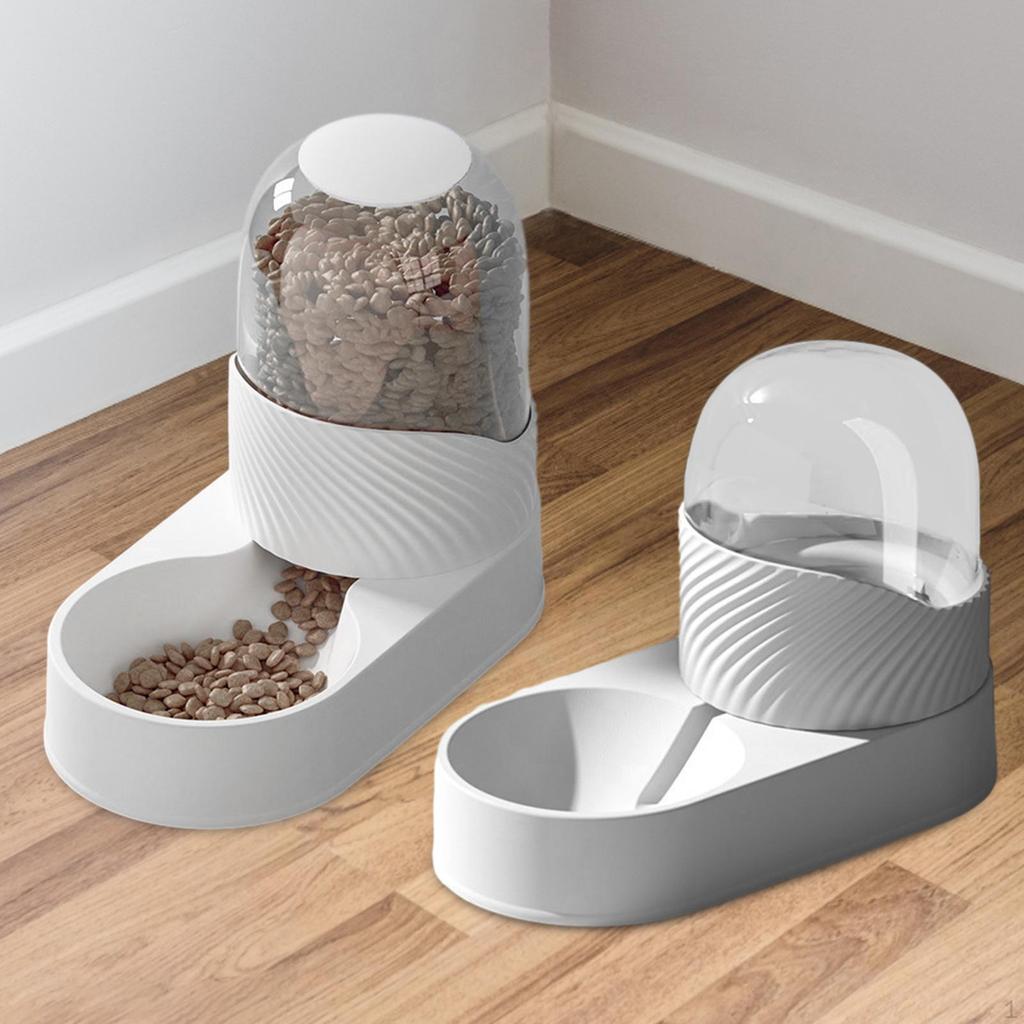 2 in 1 Cat Food Water Dispenser, Automatic And Watering Set for Pets