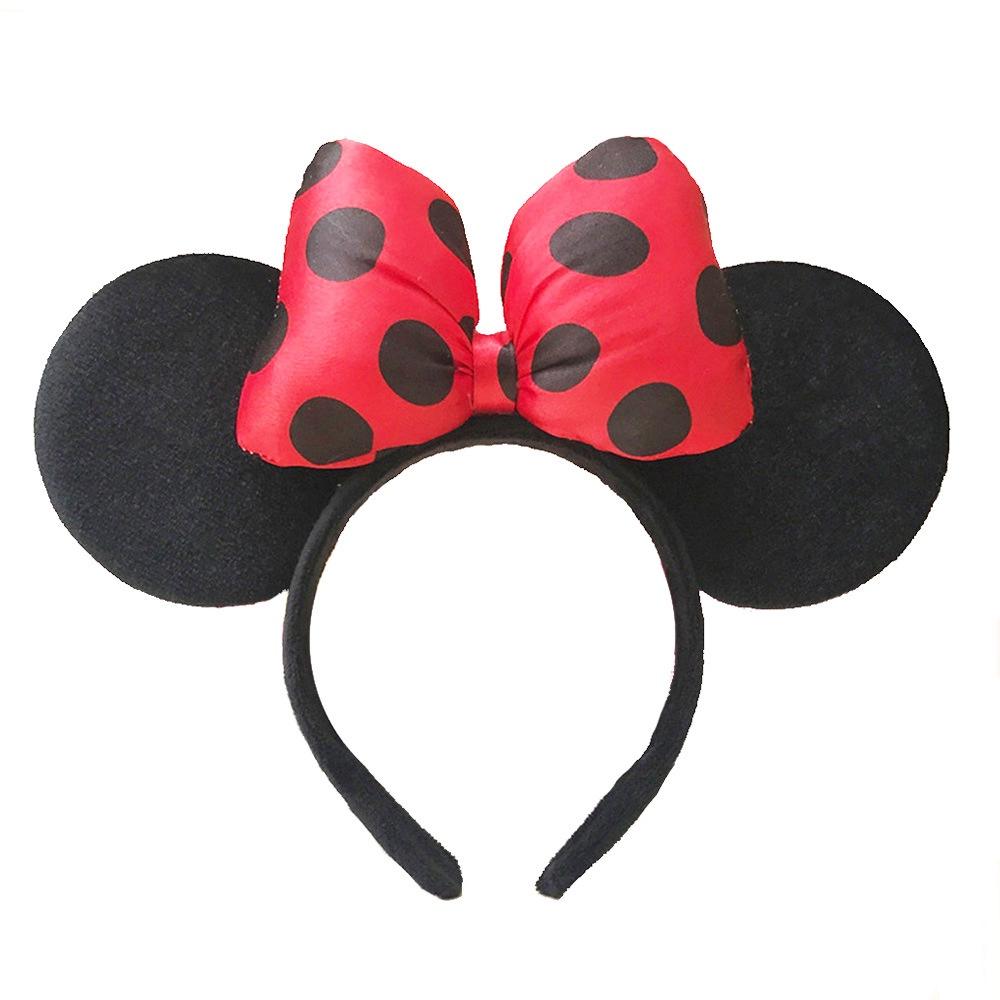 Handmade Cartoon Minnie Mickey Ear Headband Sparkly Animal Rabbit Hairpiece For Adults And Kids