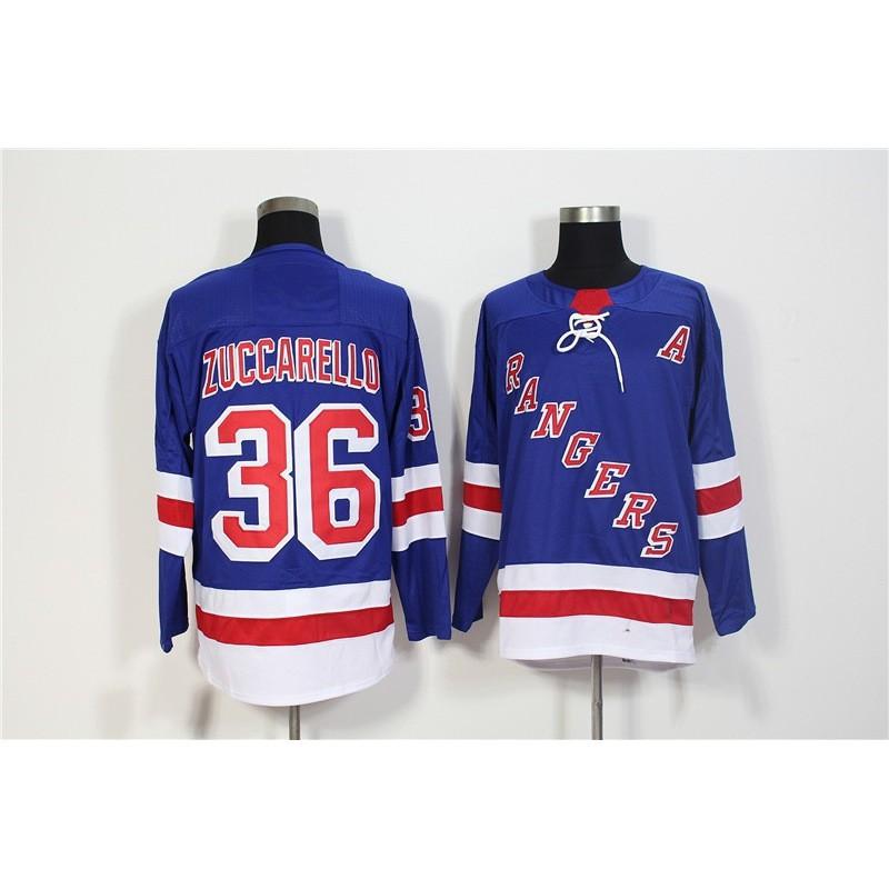 New York Rangers NHL Hockey Jersey Uomo Uniforme da Ghiaccio Abbigliamento per Tifosi Miscela Sintetica Premium