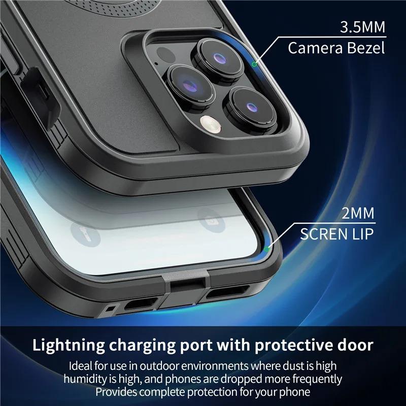 Defender Series XT OttBox Case for IPhone 17 Pro Max 16 Plus 15 14 13 12 Cover Hybrid Heavy Strong Magnetic for MagSafe Enhanced Shockproof Phone Case